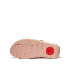 FitFlop LULU CRYSTAL-CIRCLET LEATHER TOE-POST SANDALS