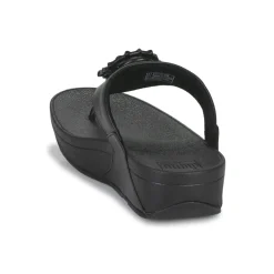 FitFlop LULU CRYSTAL-CIRCLET LEATHER TOE-POST SANDALS