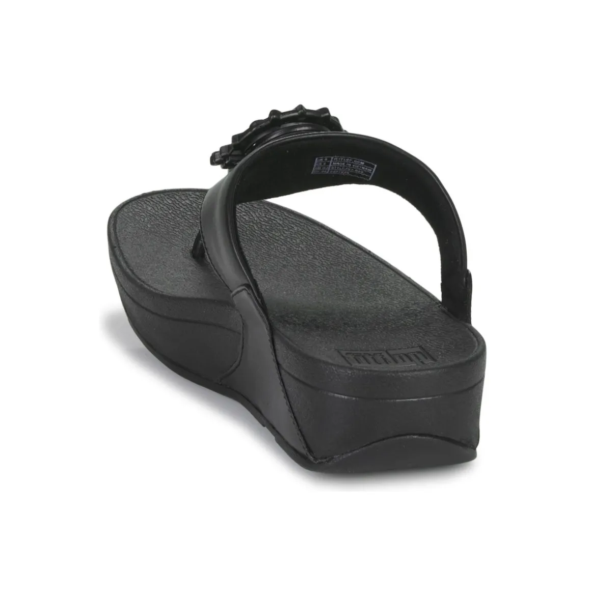 FitFlop LULU CRYSTAL-CIRCLET LEATHER TOE-POST SANDALS